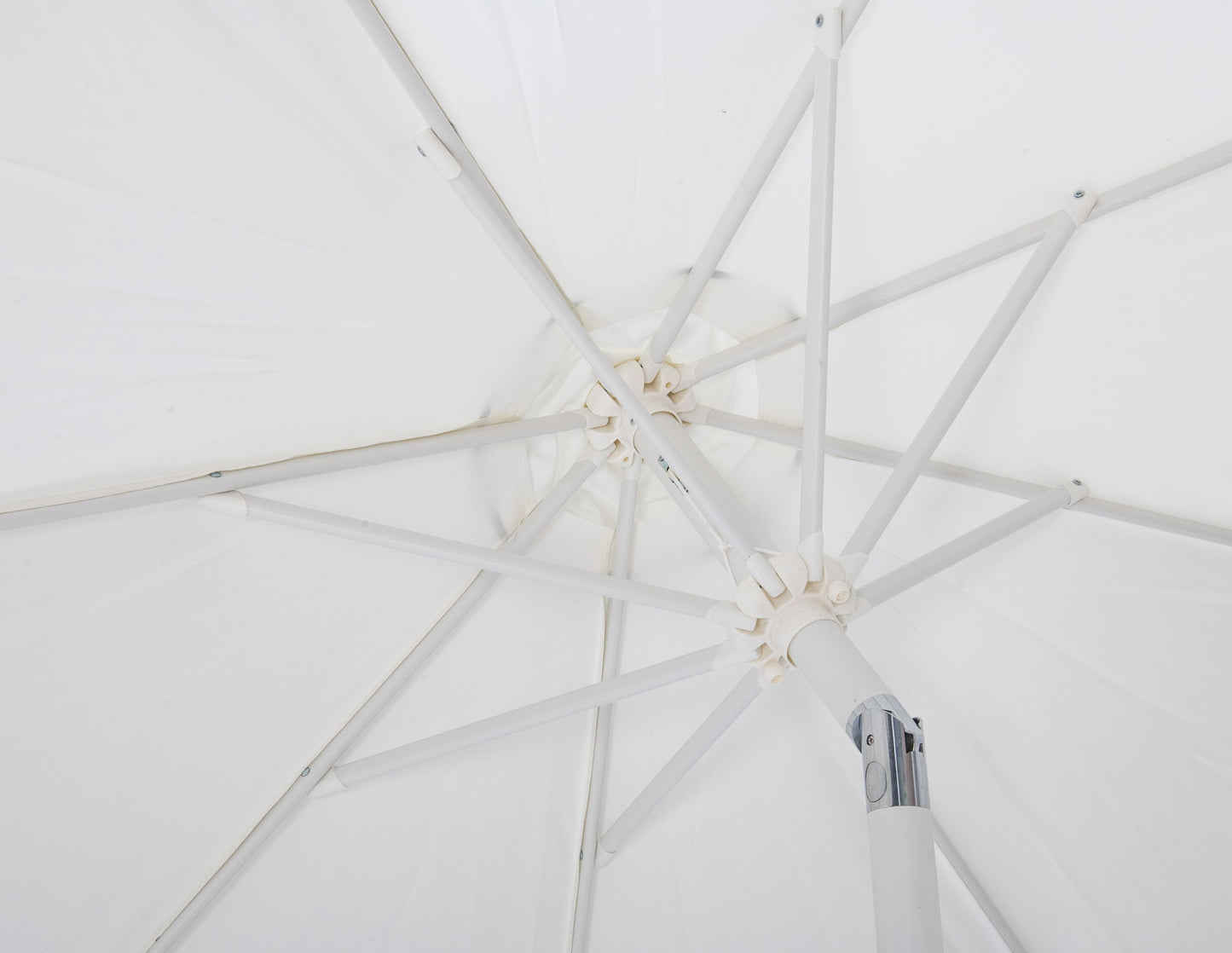 Amalfi - Aluminum Patio Umbrella - White Base / White Pole