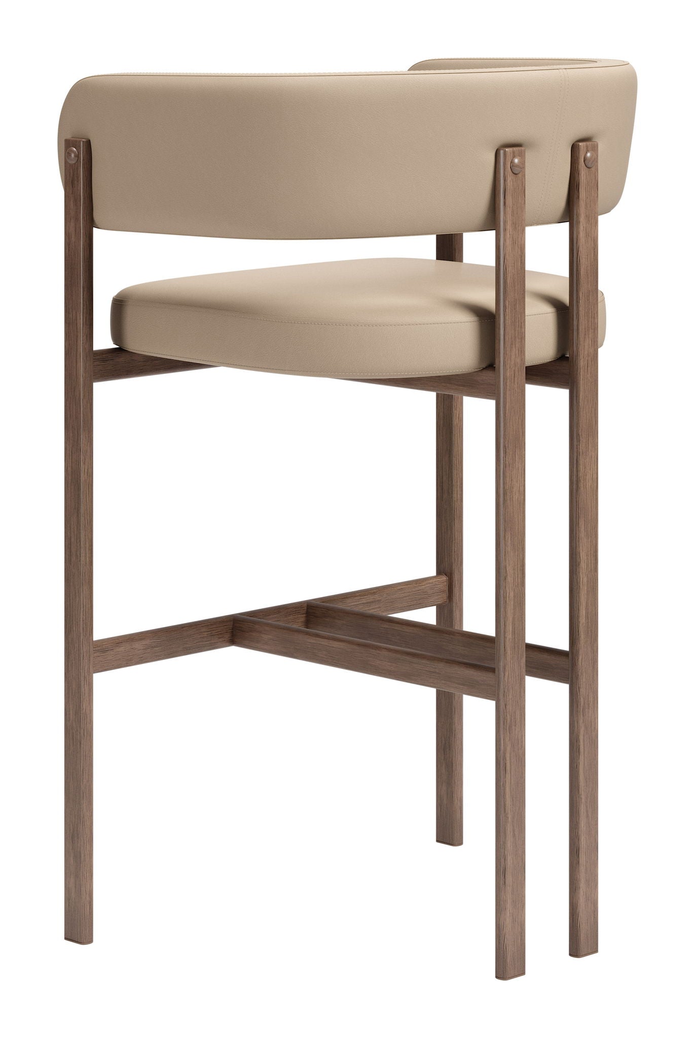Ruge - Barstool (Set of 2) - Beige