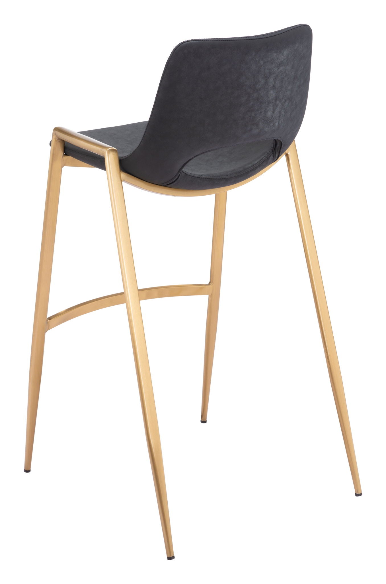 Desi - Barstool Chair With Gold Base (Set of 2)