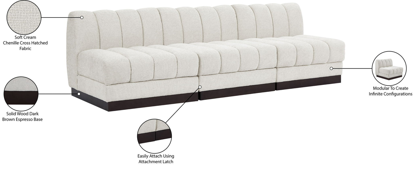 Quinn - 3 Seat Modular Armless Sofa