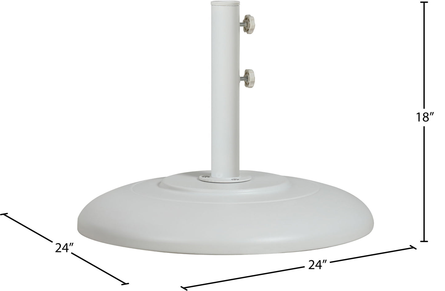 Cozumel - Steel Patio Umbrella Base