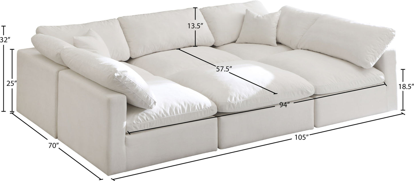 Plush - 6 Piece Modular Sectional