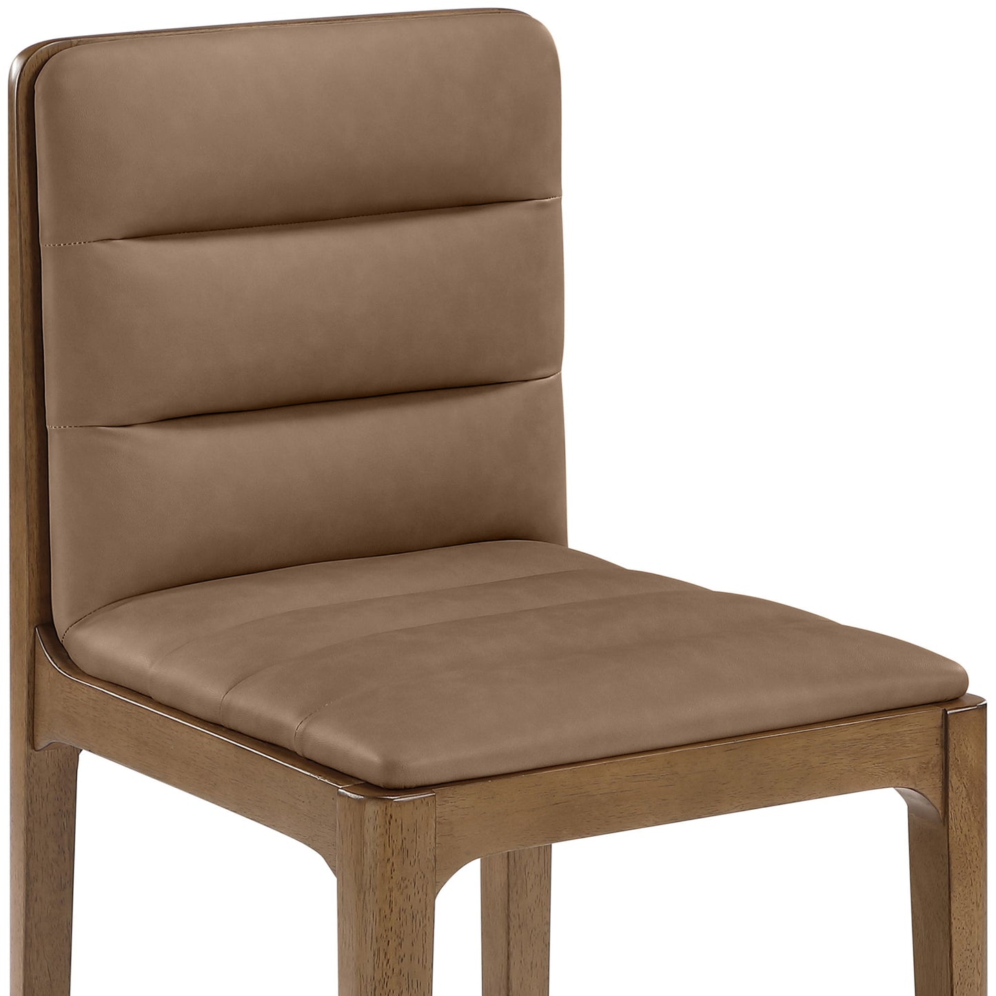 Ellis - Vegan Leather Upholstered Dining Chair (Set of 2) - Brown Base
