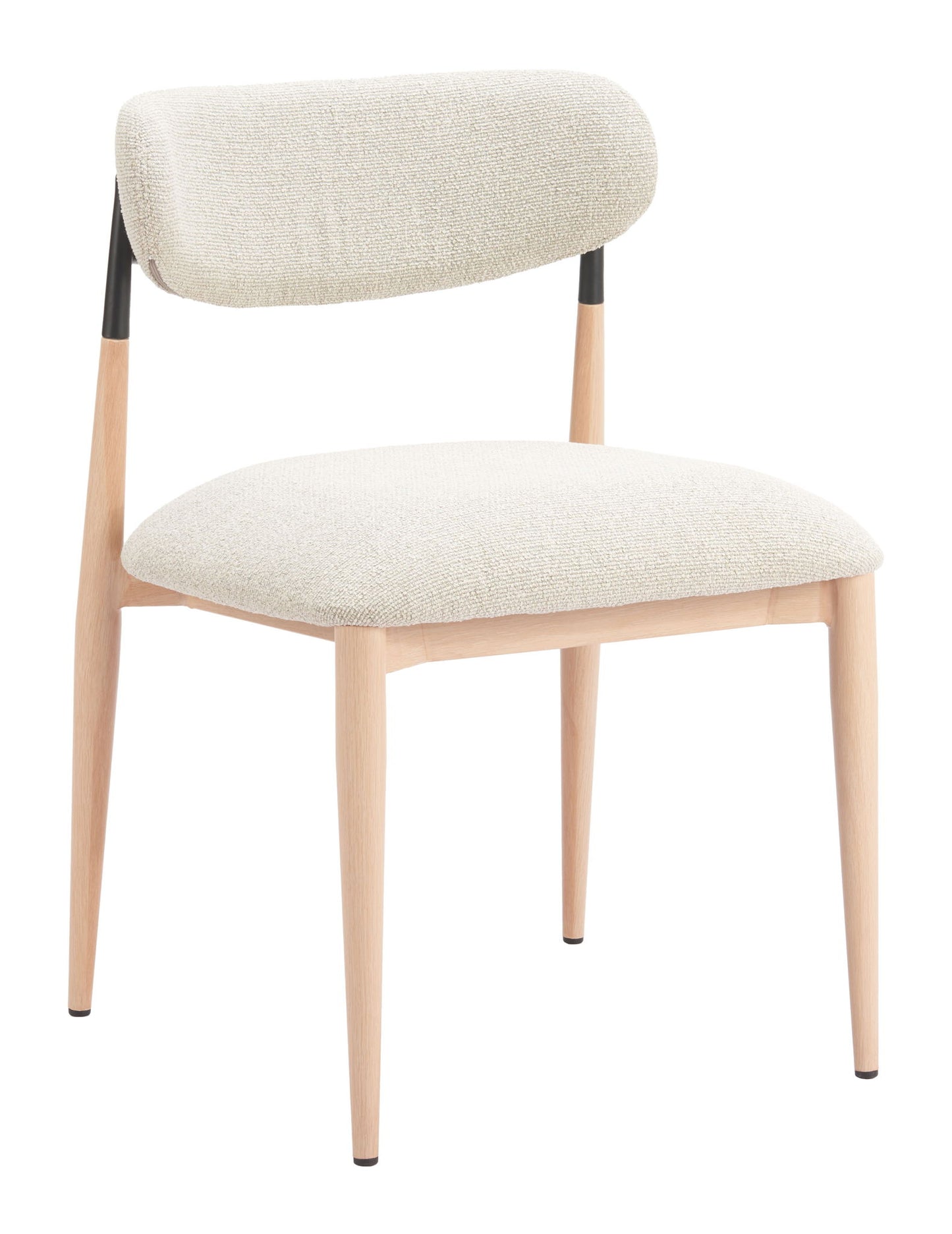 Equinox - Armless Dining Chair (Set of 2) - Oyster Gray / Natural