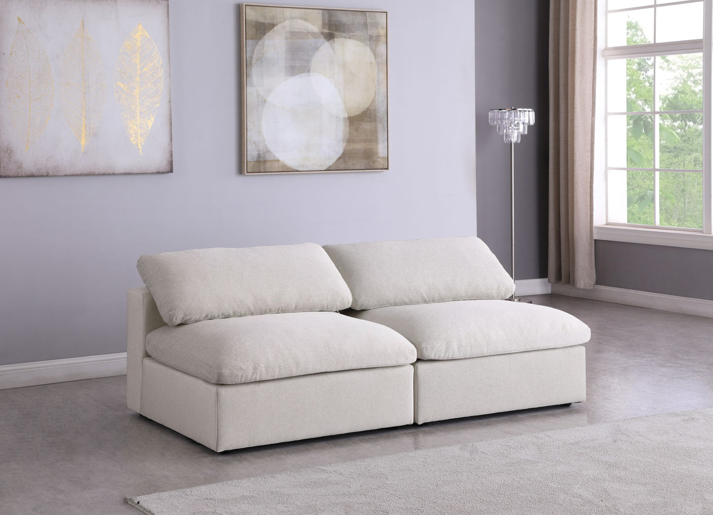 Serene - Modular Armless 2 Seat Sofa