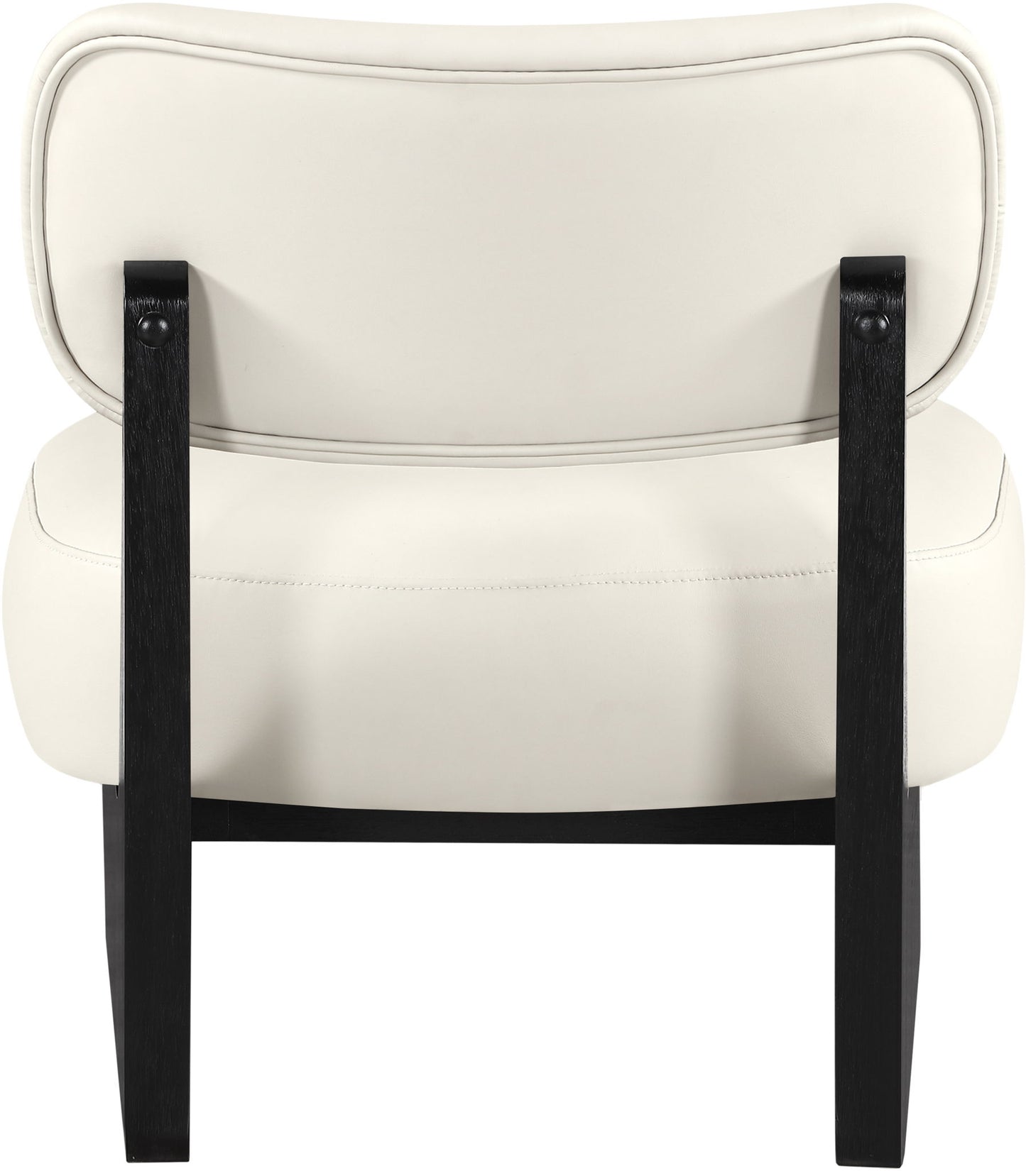 Vetra - Vegan Leather Upholstered Accent Chair With Black Base