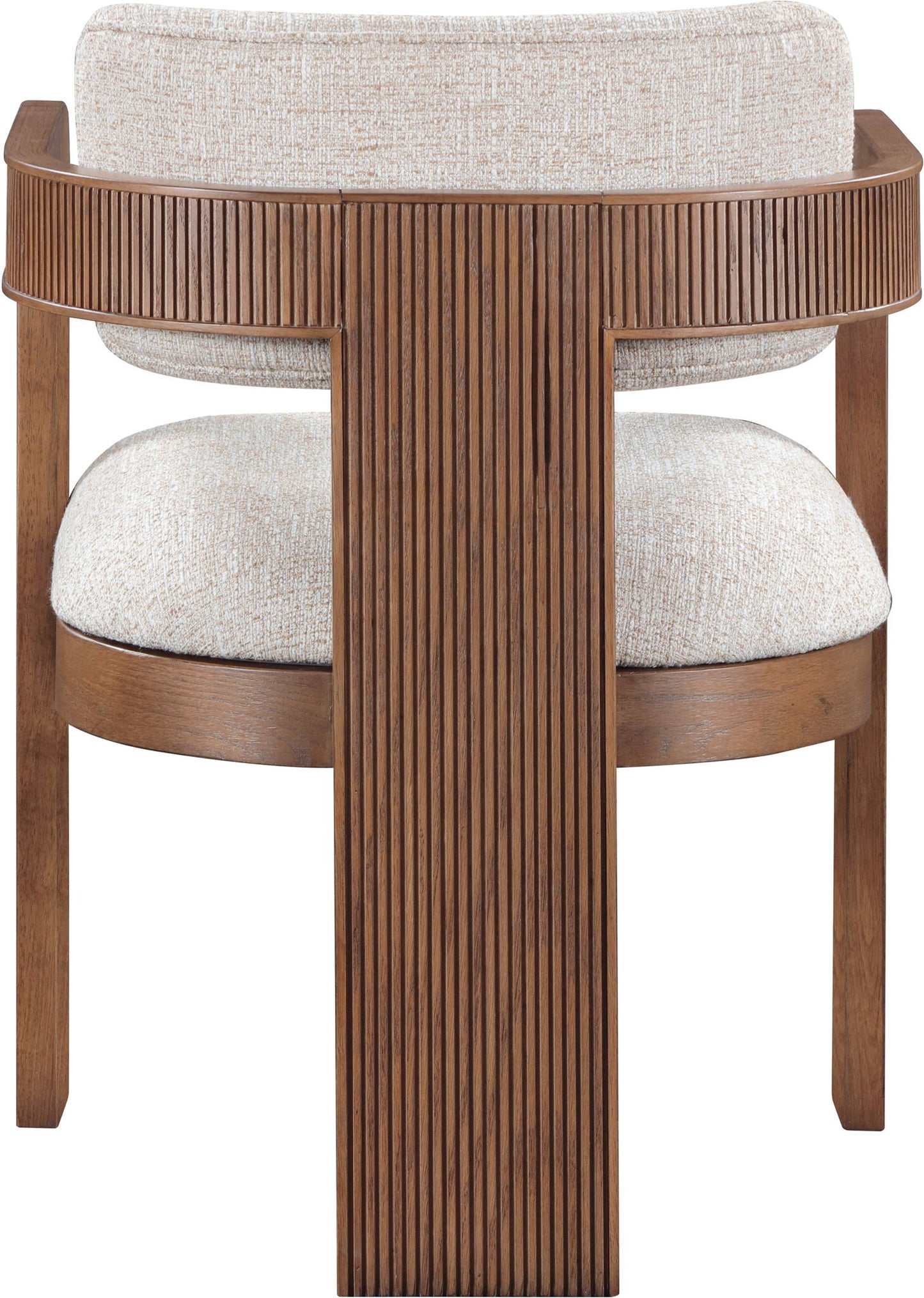 Sacha - Linen Dining Chair With Brown Base (Set of 2)