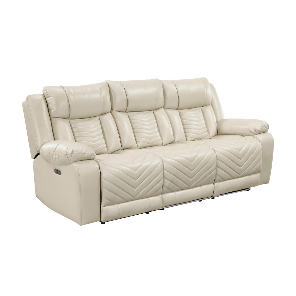 Glory Furniture - Sensa - Power Reclining Sofa With Table And LED Belt