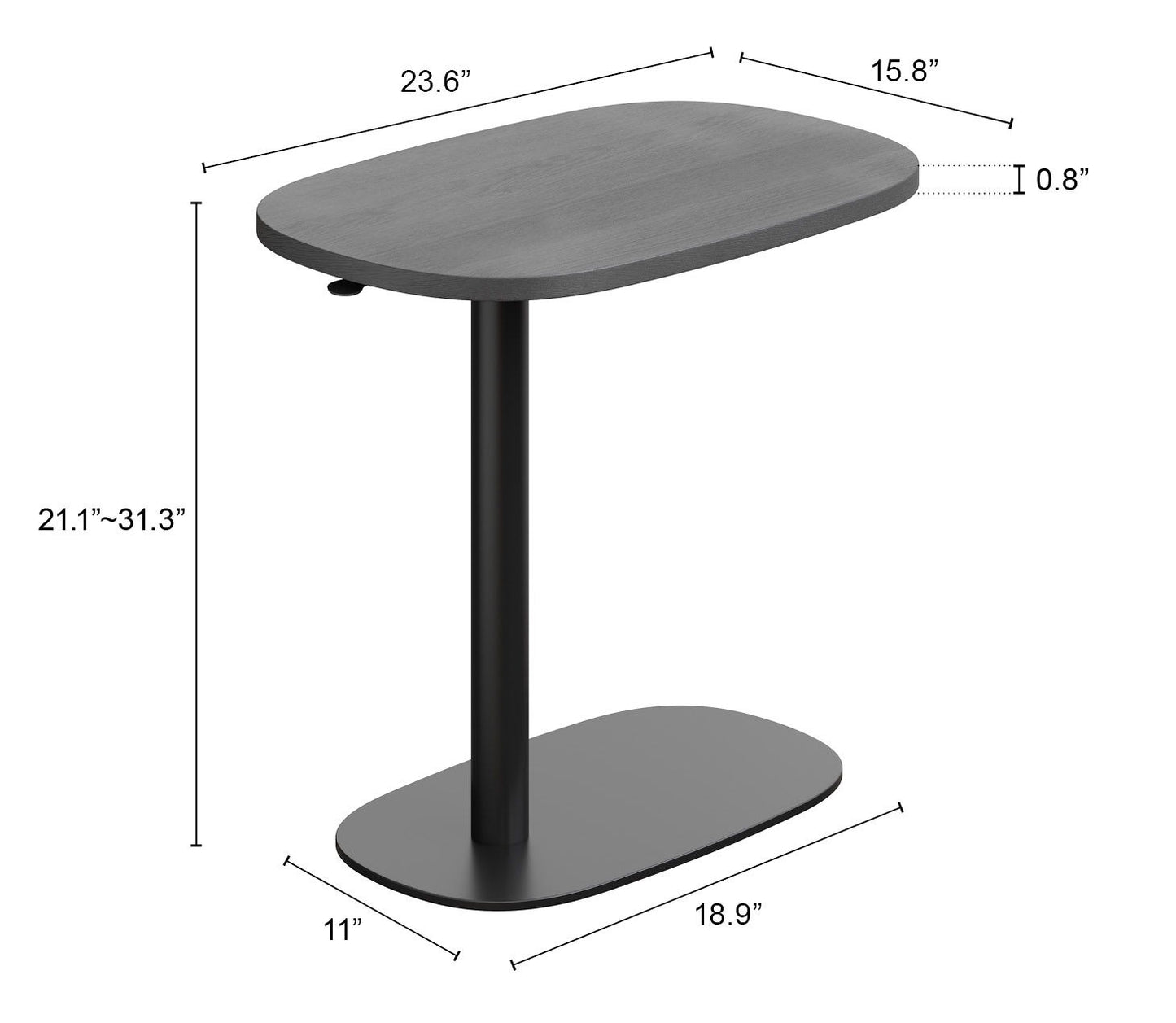 Buddy - Adjustable Rotating Side Table