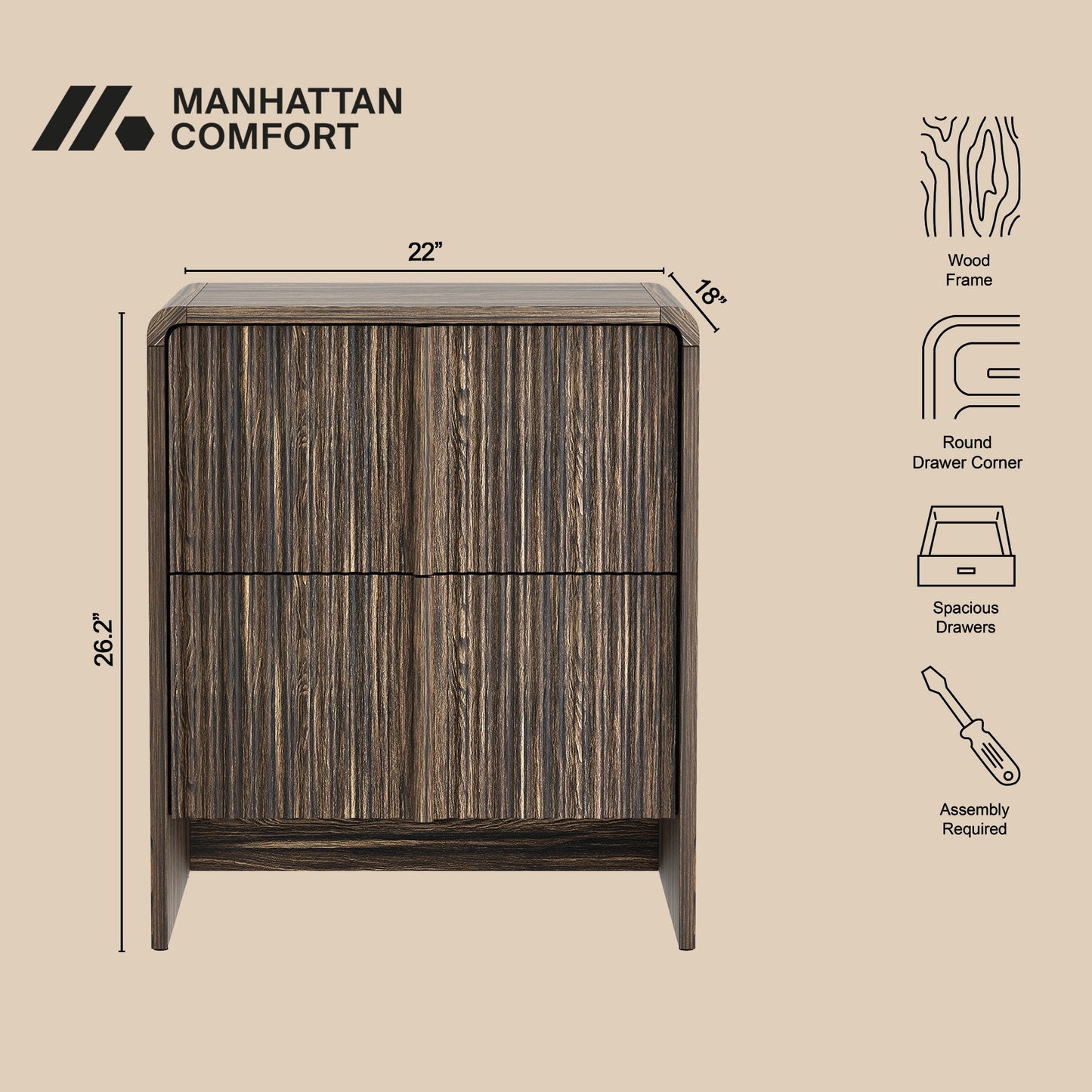 Manhattan Novara - Nightstand