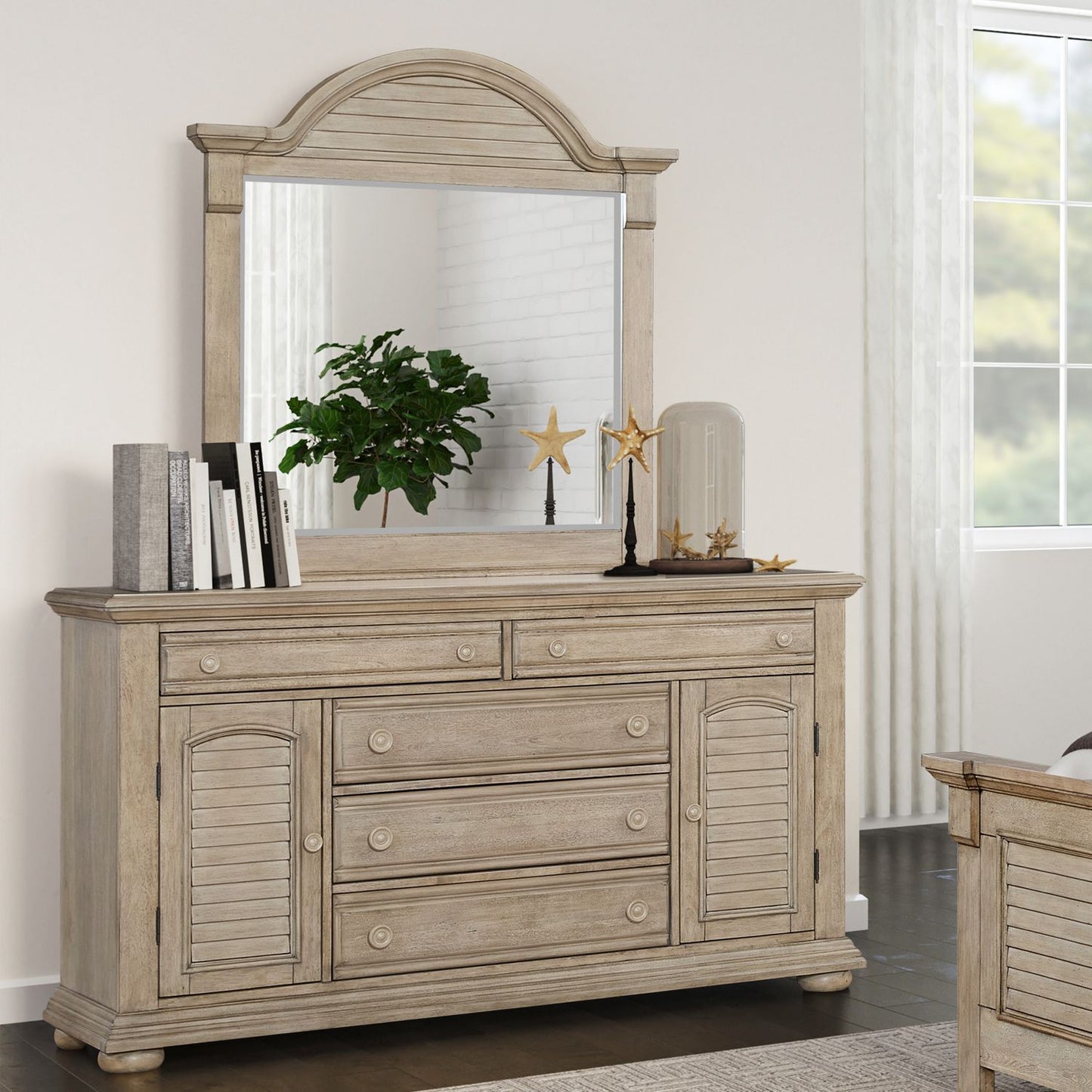 Summer House - Dresser & Mirror - Brown