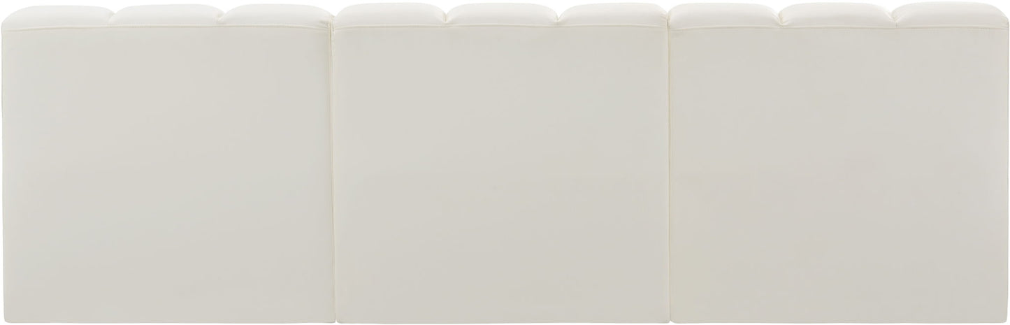 Arc - Faux Leather 3 Seats Modular Sofa