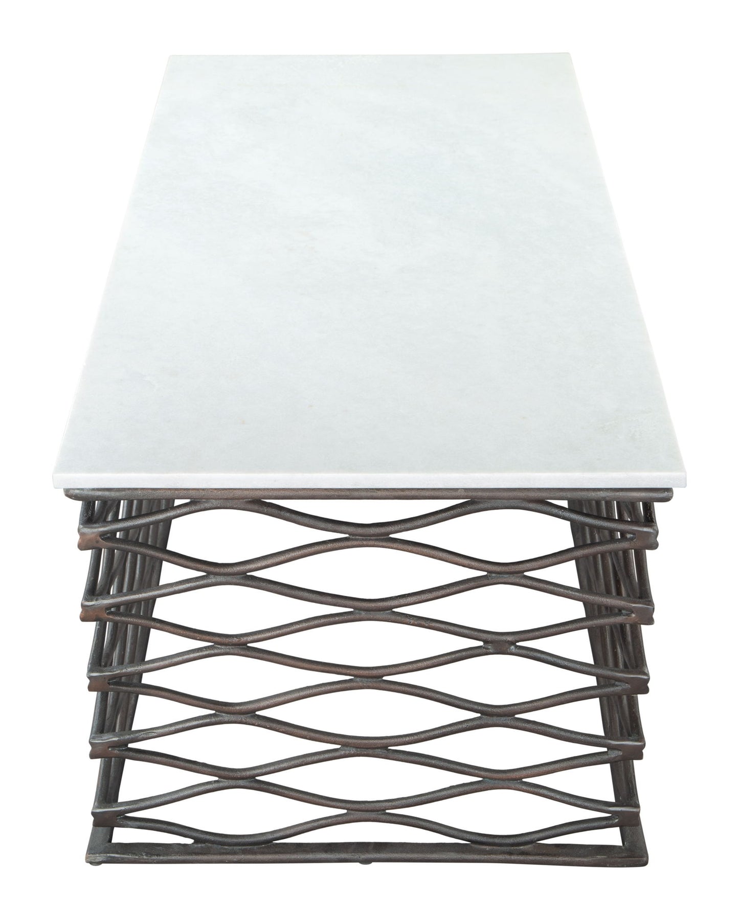 Duchess - Coffee Table - White / Antique Bronze