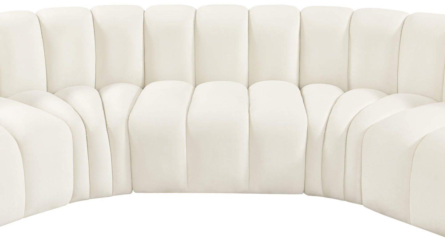 Arc - Velvet Modular U-Shaped Sectional