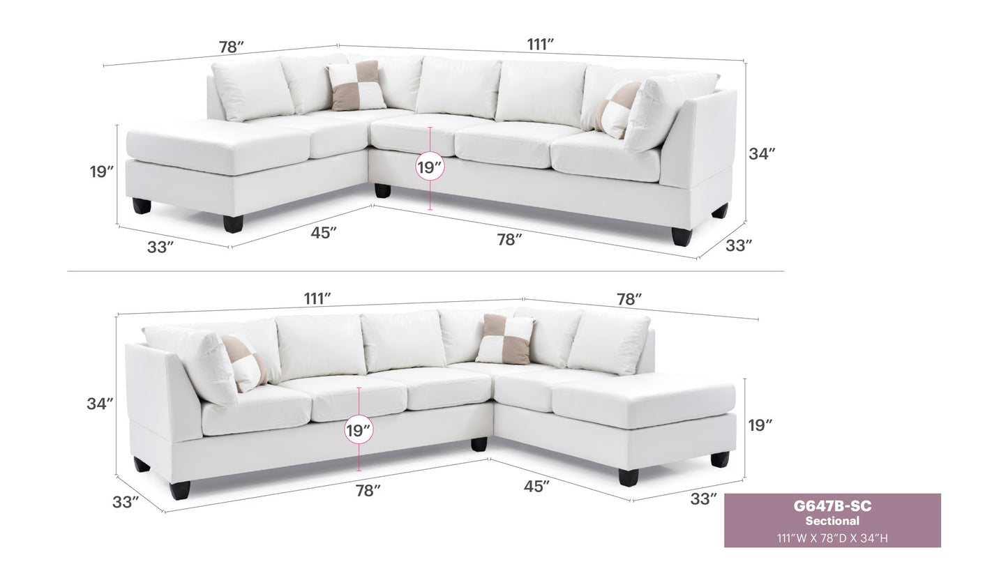 Glory Furniture - Malone - Sectional