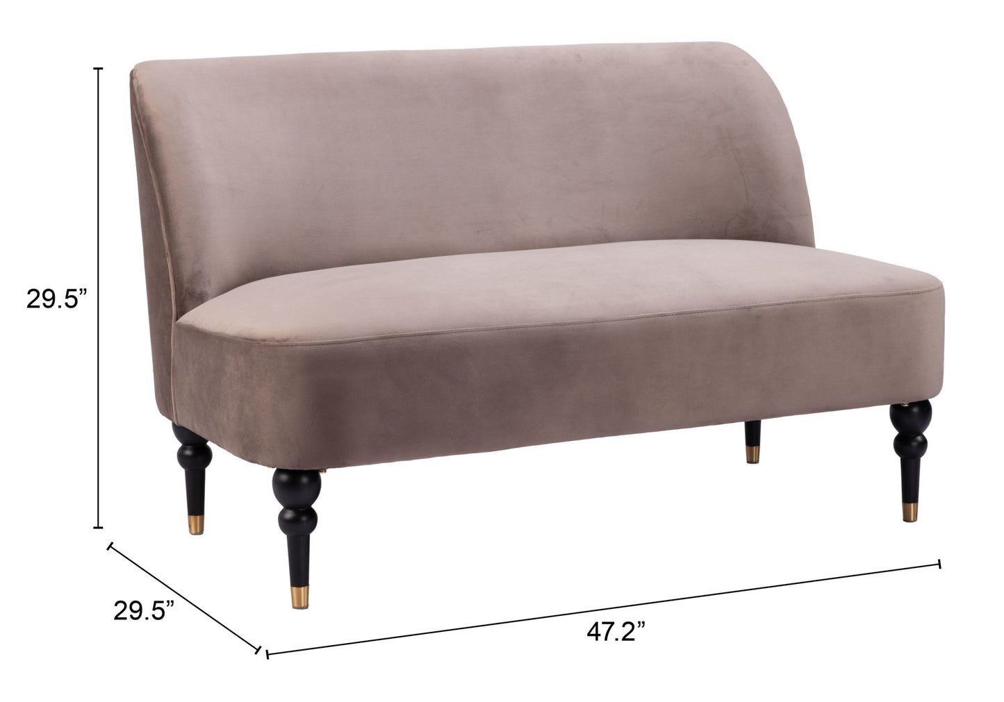 Bintulu - Loveseat - Taupe