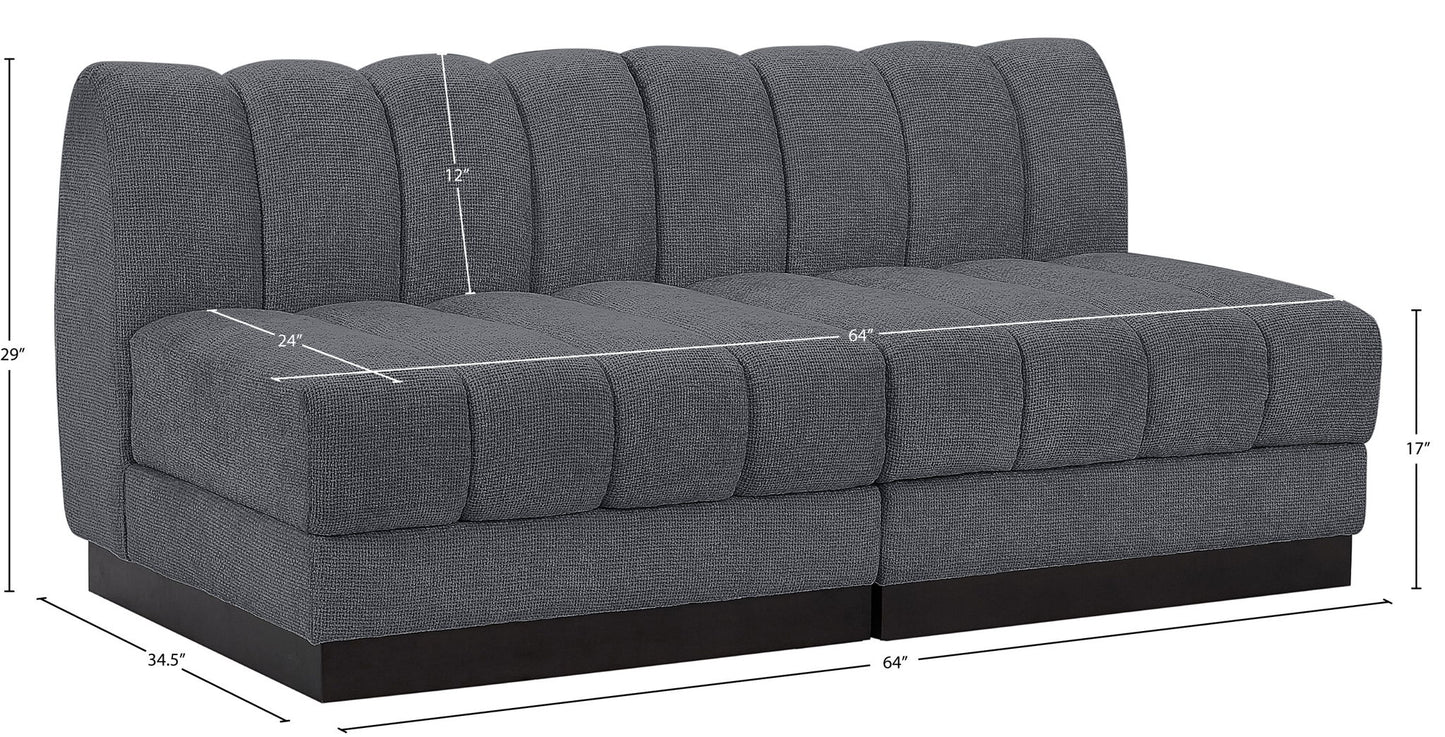 Quinn - 2 Seat Modular Armless Sofa