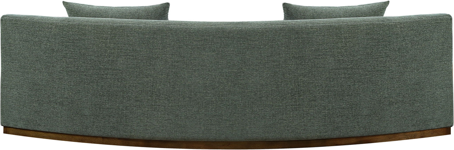 Avanti - 104" Chenille Fabric Upholstered Sofa