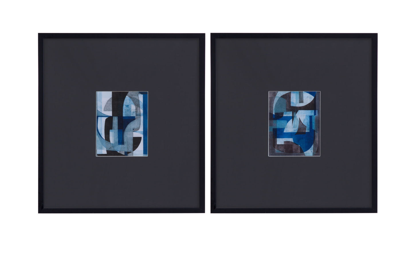 Leo II Framed Print - Black / Blue