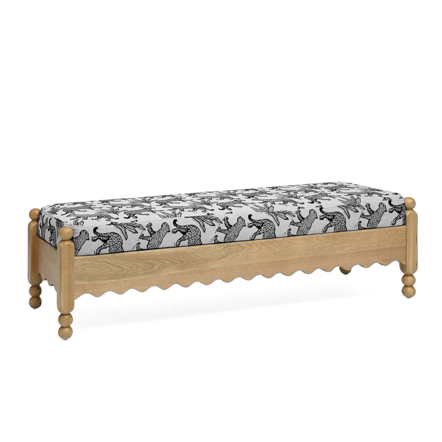 Thelma - Leopard Jacquard Bench