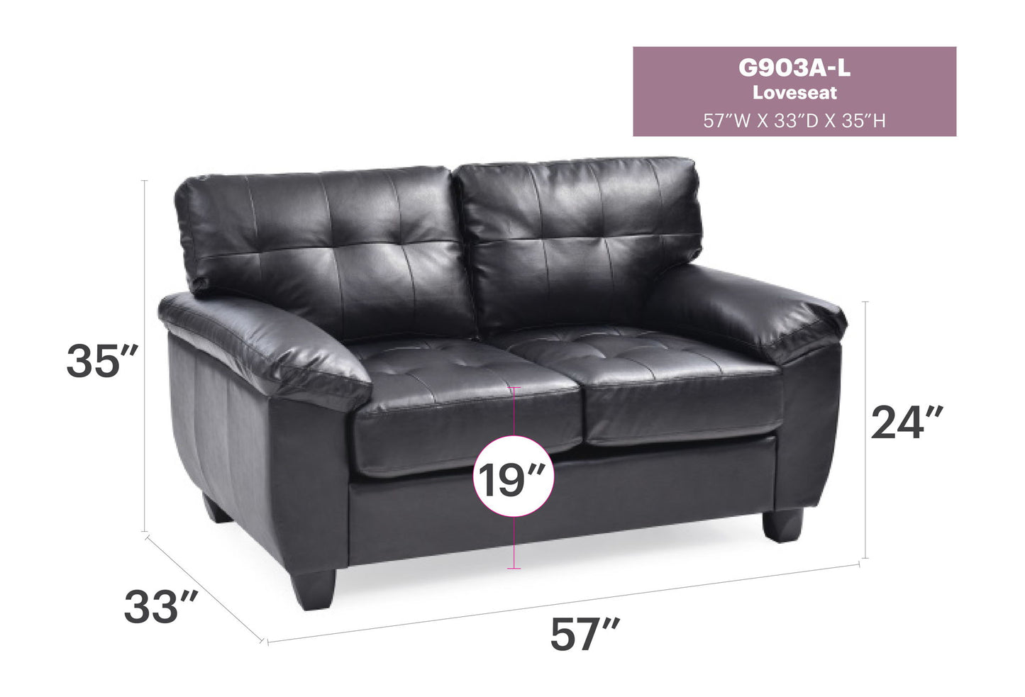 Glory Furniture - Gallant - Loveseat
