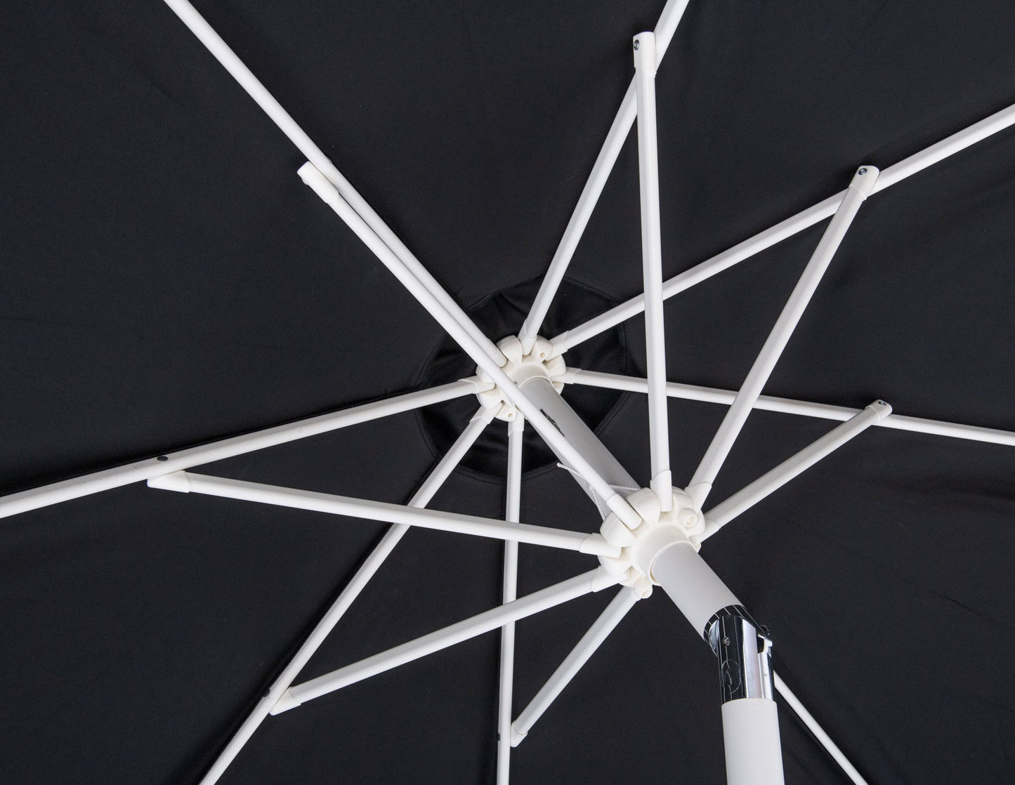 Amalfi - Aluminum Patio Umbrella - White Base / White Pole