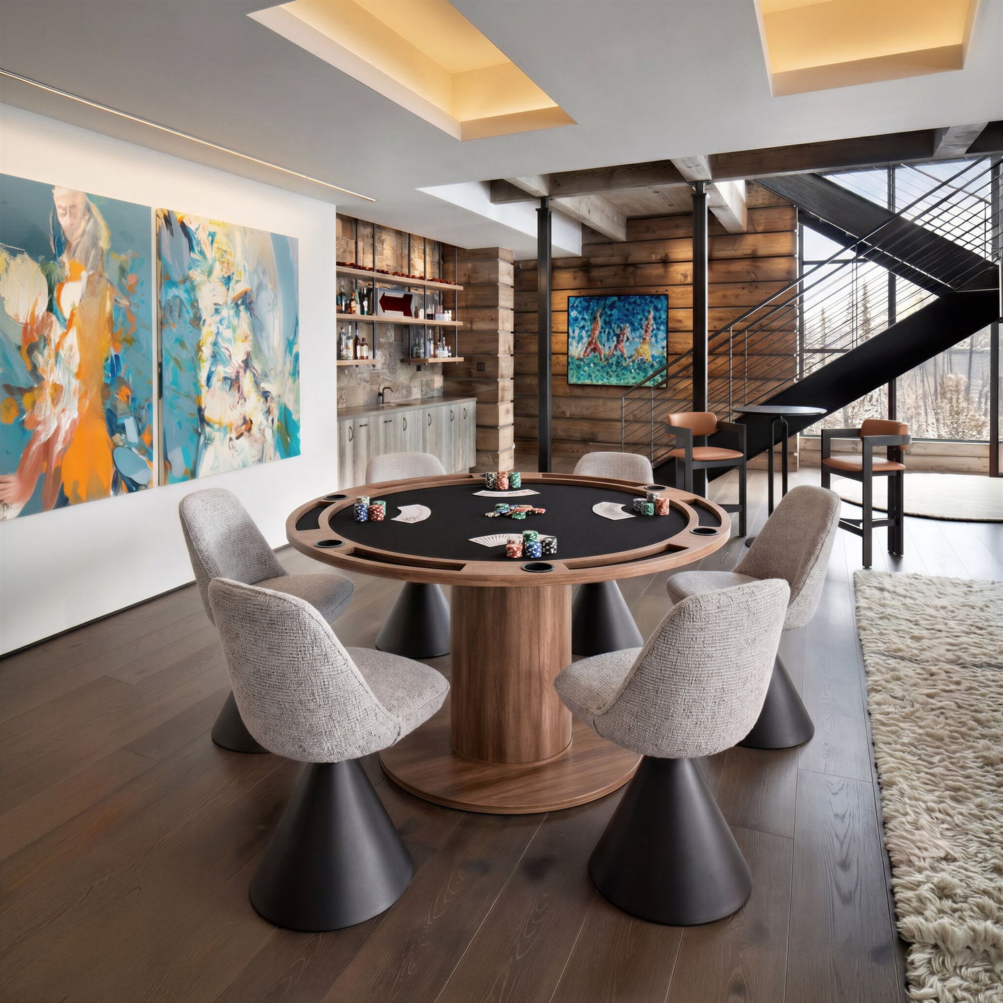 Vault - 2 in 1 Table - Brown
