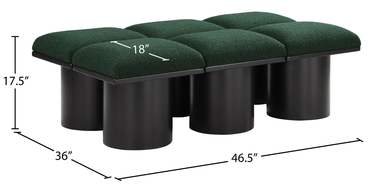 Pavilion - 6 Piece Modular Bench With Black Base