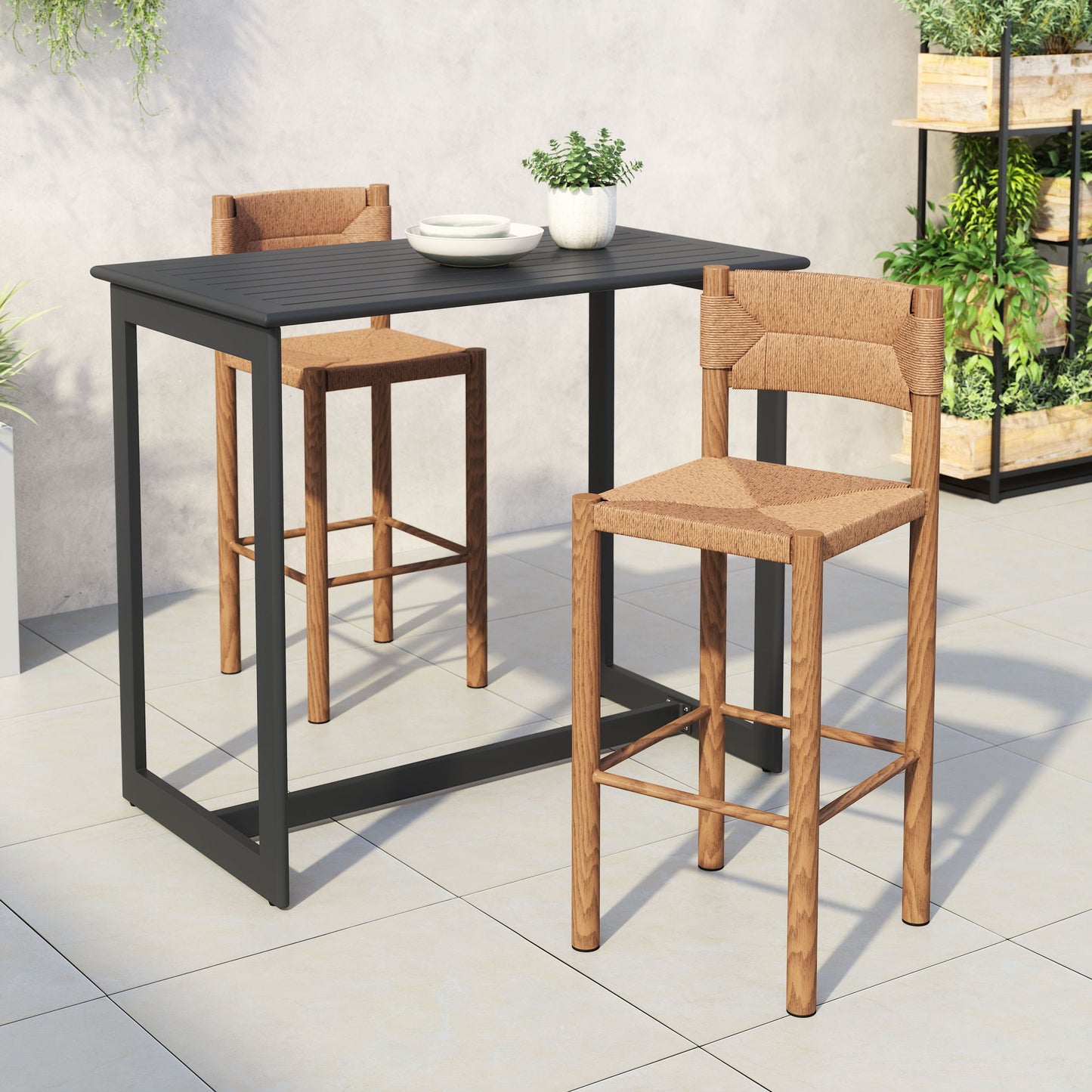 Iska - Outdoor Barstool (Set of 2)