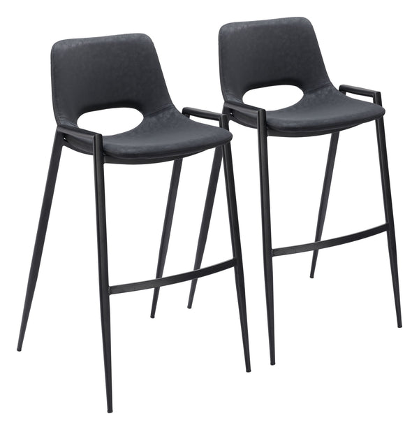 Desi - Bar Chair With Black Legs (Set of 2)