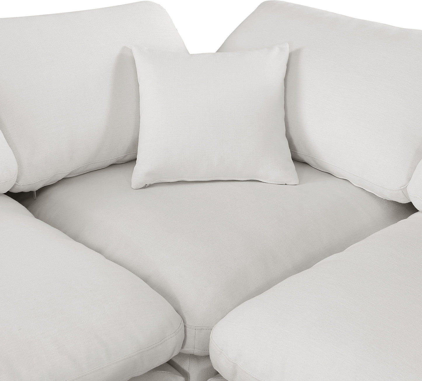 Comfy - 5 Piece Linen Modular Corner Sectional