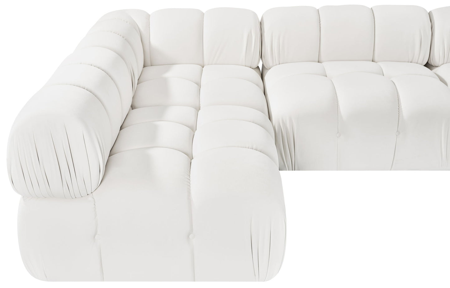 Orin - Velvet 5 Piece Modular Sectional