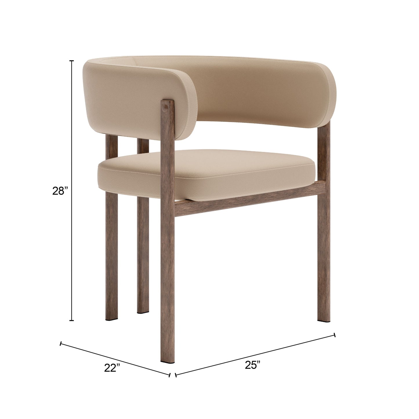 Ruge - Dining Chair (Set of 2) - Beige