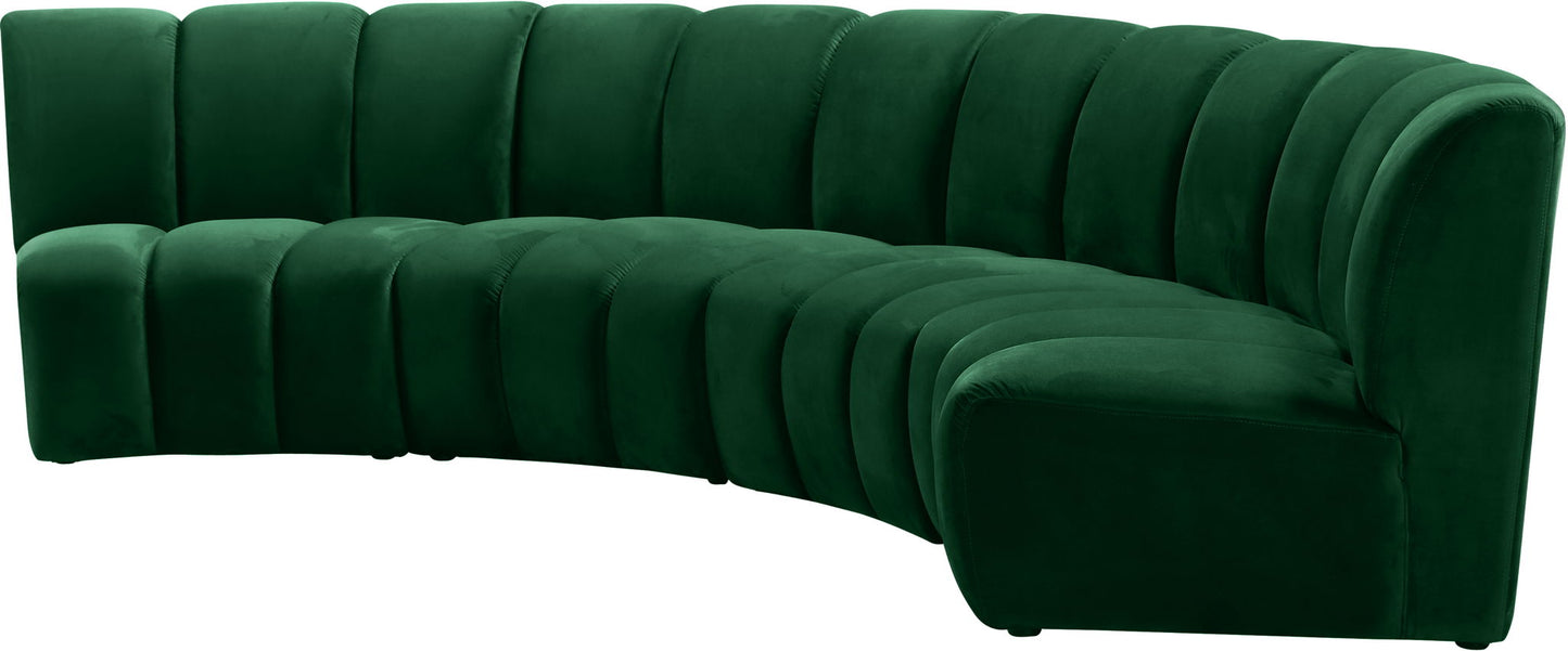 Infinity - 4 Piece Velvet Modular Sectional
