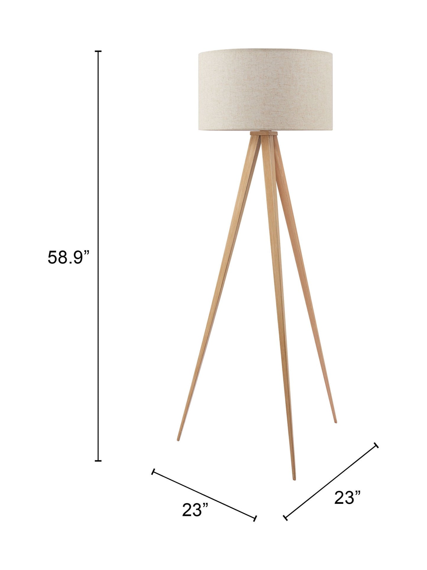 Imperial - Floor Lamp - Beige & Natural