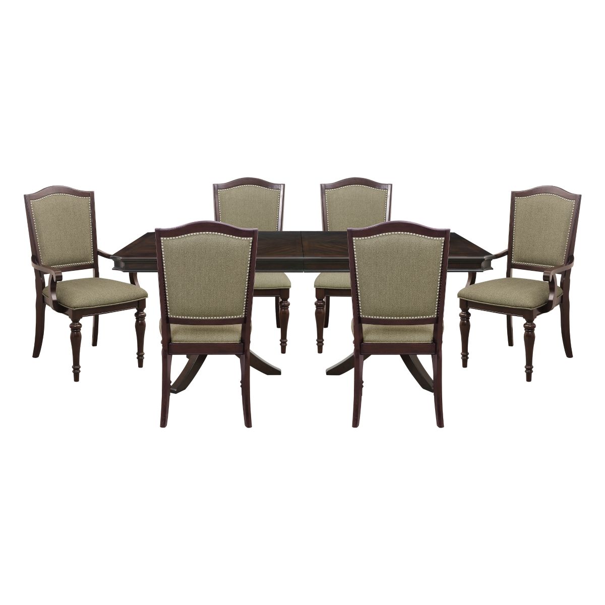 Marston 7pc set (TABLE + 2 ARM CHAIRS + 4 SIDE CHAIRS)