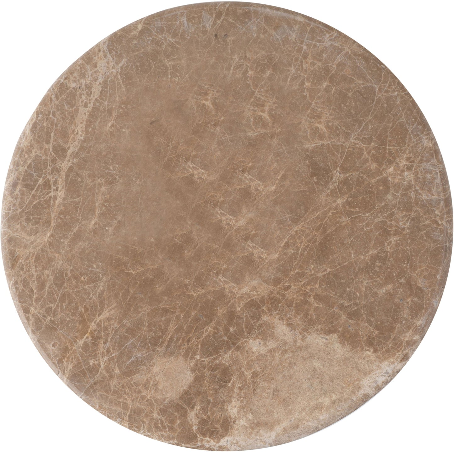 Helix - Genuine Marble Top And Aluminum Base End / Side Table