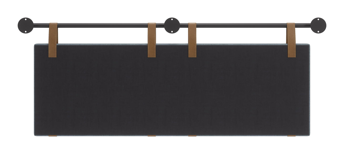Zeva - Floating Queen Headboard - Gray