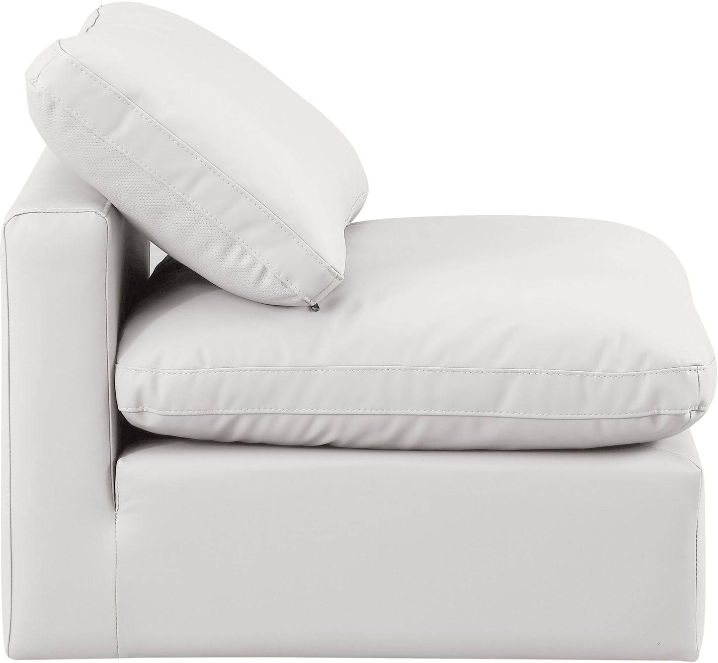 Indulge - Faux Leather Armless Chair