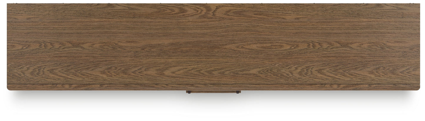 Roanhowe - Extra Large TV Stand - Brown