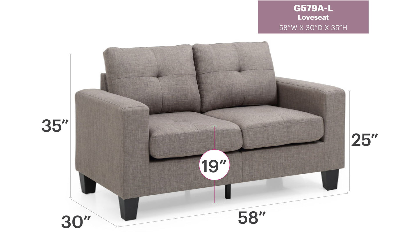 Glory Furniture - Newbury - Modular Loveseat