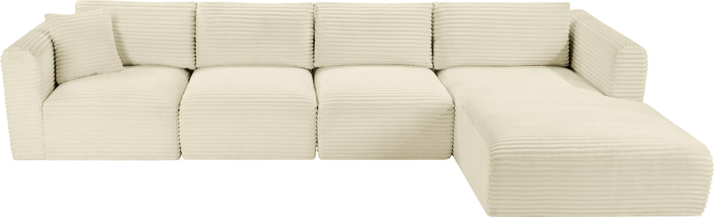 Shaggy - 4 Piece Modular Sectional