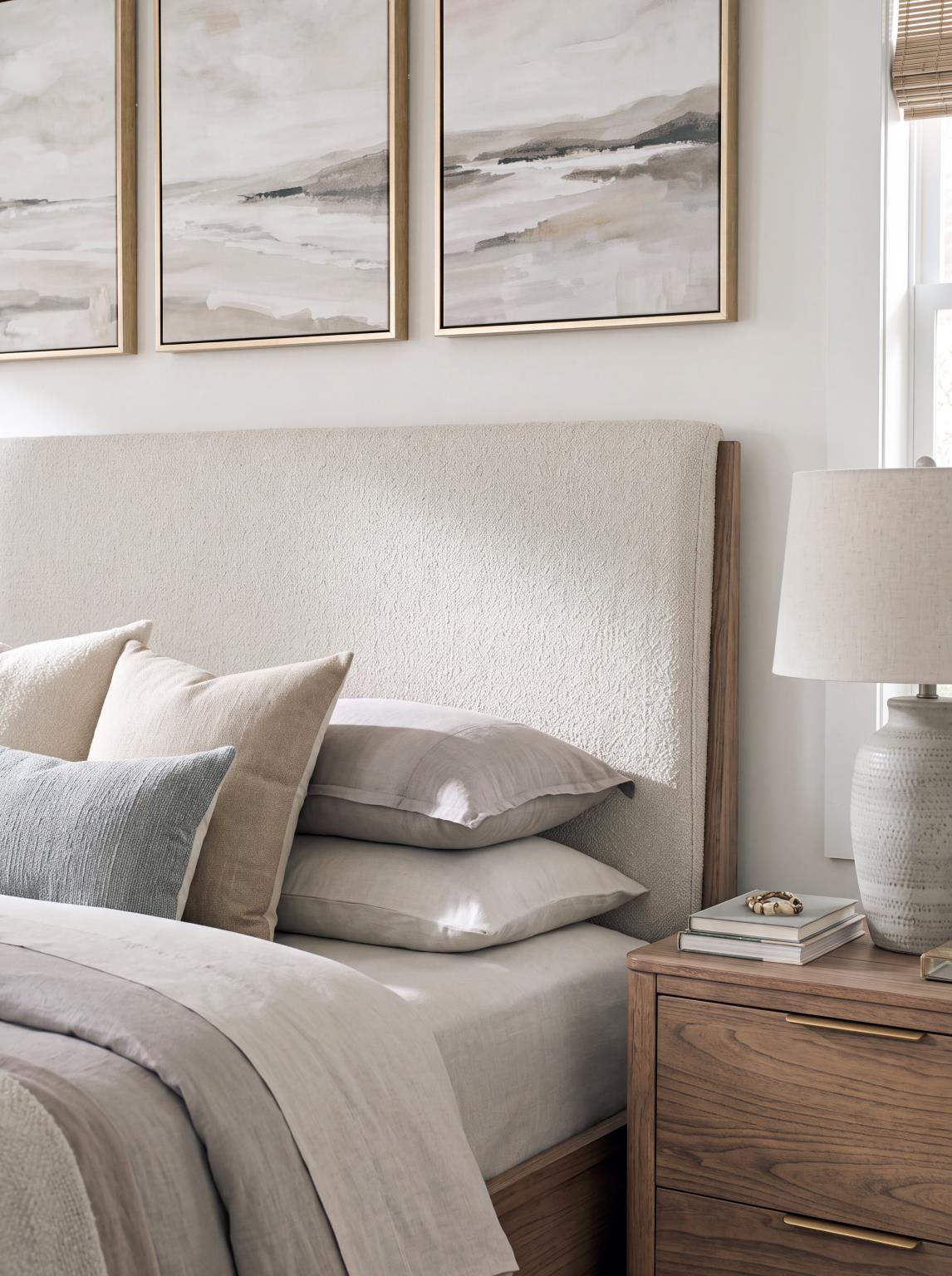 Alden - Complete Upholstered Shelter Bed With Storage Footboard