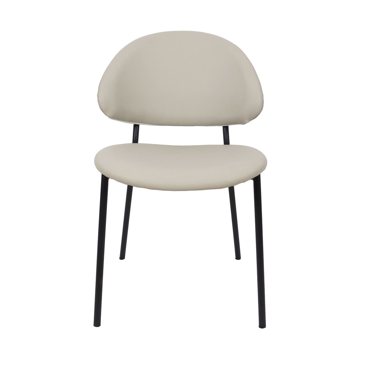 Manhattan Haven - Vegan Leather Metal Side Chair (Set of 4)