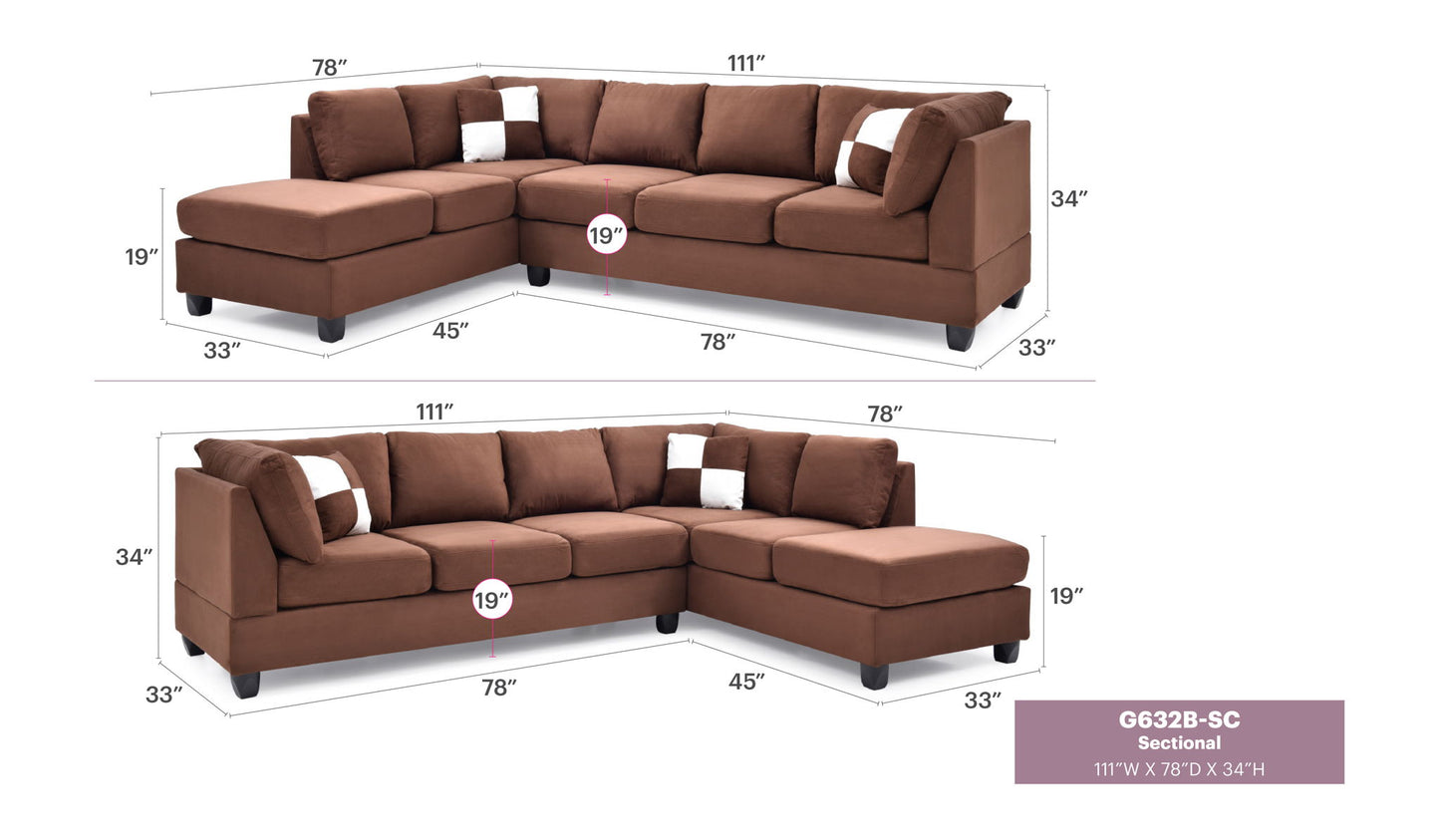 Glory Furniture - Malone - Sectional