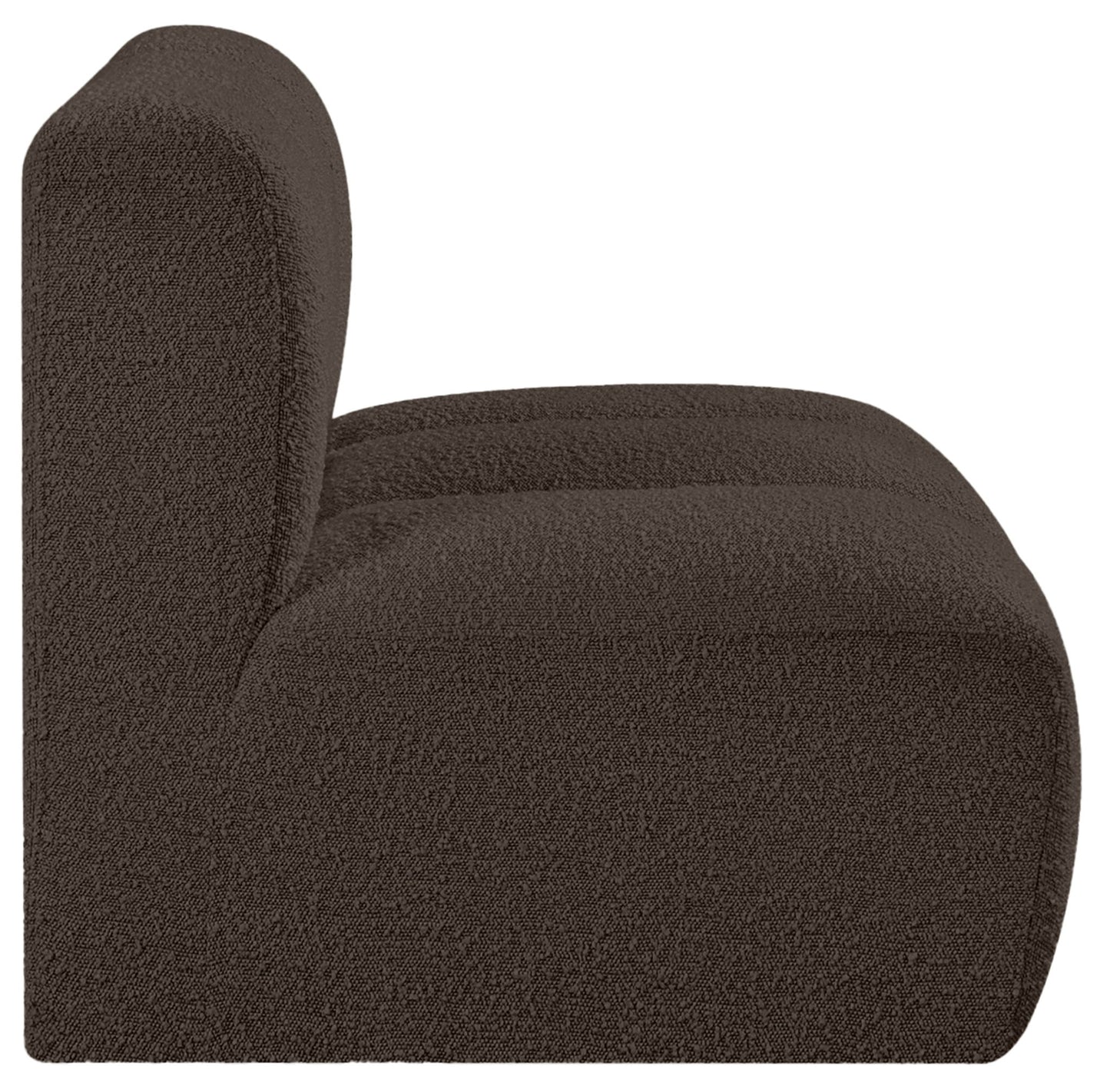 Arc - Boucle Fabric Straight Chair