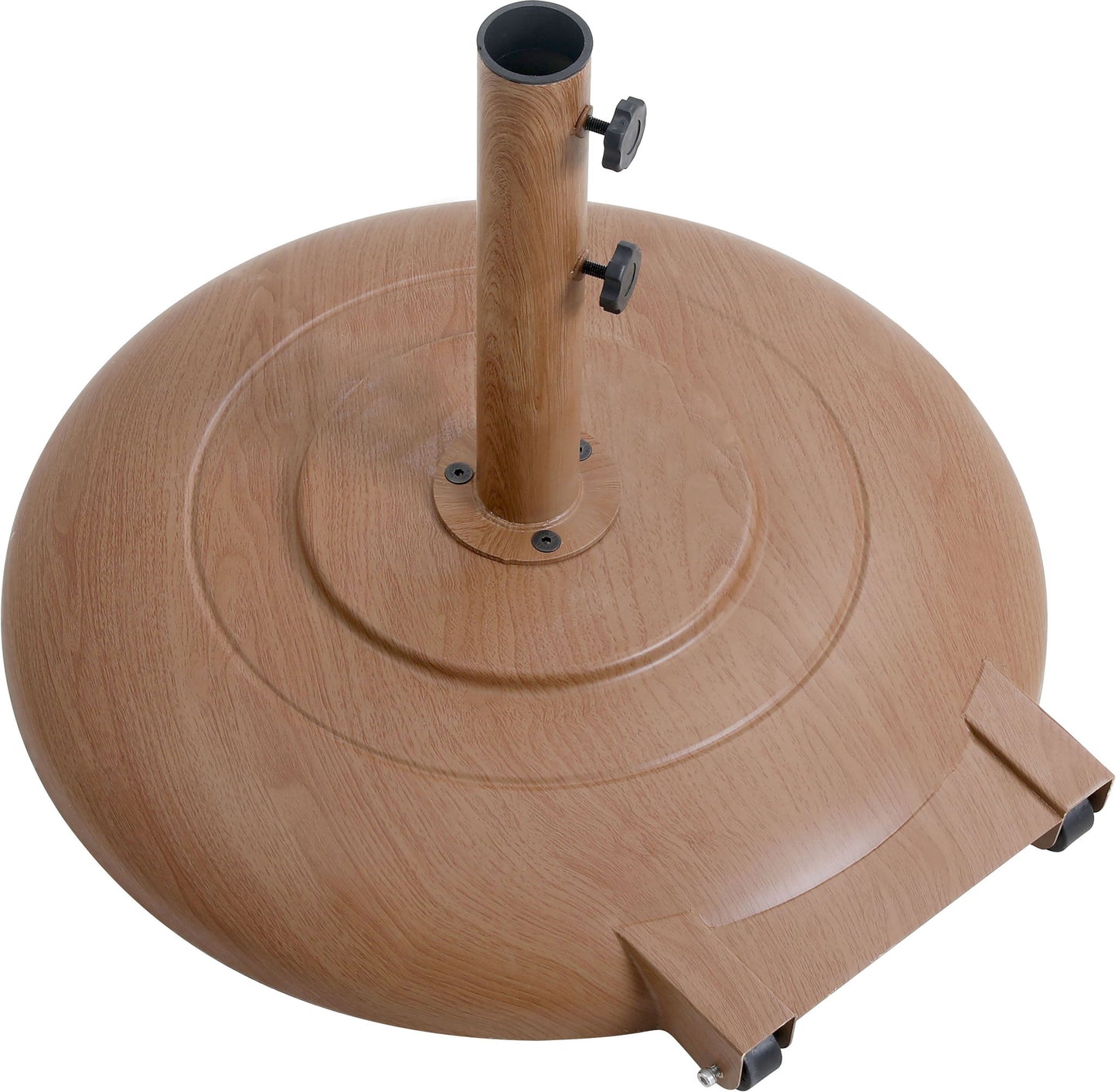 Amalfi - Patio Umbrella - Light Brown Base / White Pole