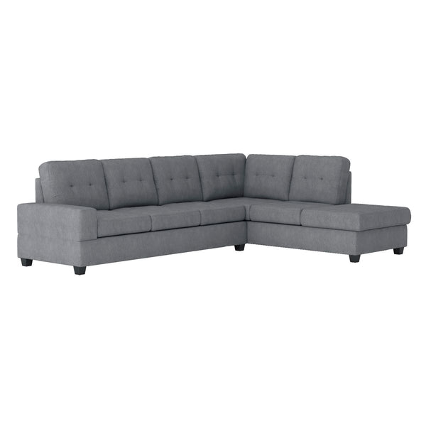 Maston 2-Piece Reversible Sectional with Drop-Down Cup Holders