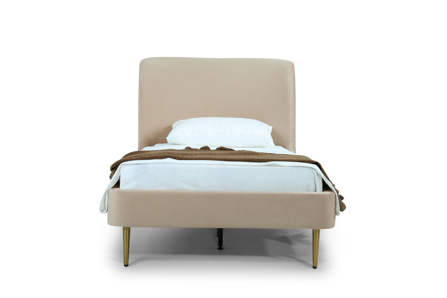 Heather - Twin Bed - Gold And Tan