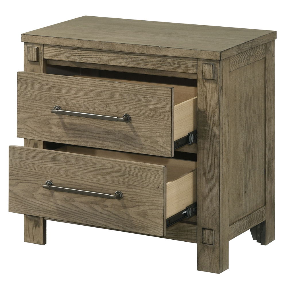 Colton - Nightstand - Antique White Oak
